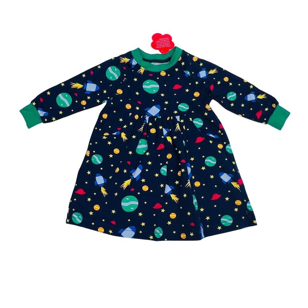NWT Blossom & Sprout 2T Outer Space Sweatshirt Dress
